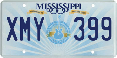 MS license plate XMY399