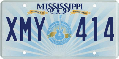 MS license plate XMY414
