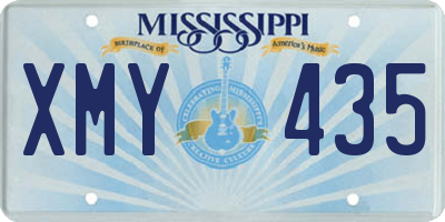 MS license plate XMY435