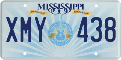 MS license plate XMY438