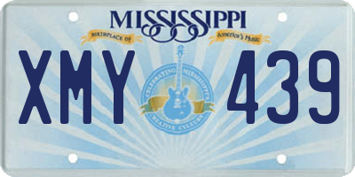 MS license plate XMY439