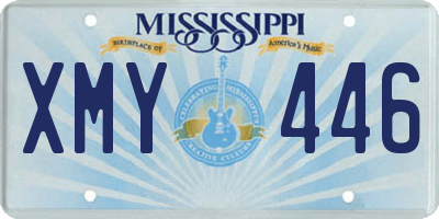 MS license plate XMY446