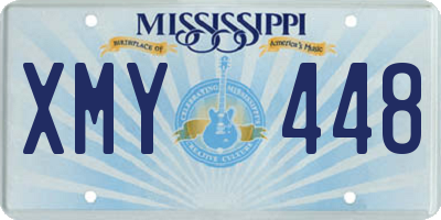 MS license plate XMY448