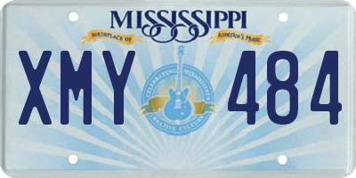 MS license plate XMY484