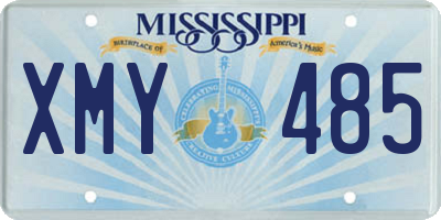 MS license plate XMY485