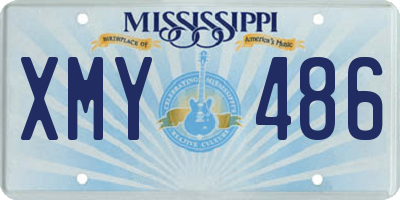 MS license plate XMY486