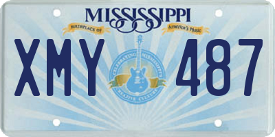 MS license plate XMY487