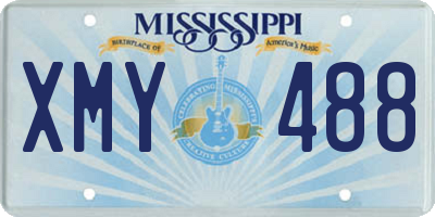 MS license plate XMY488