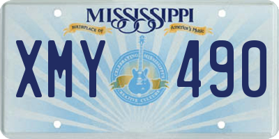 MS license plate XMY490