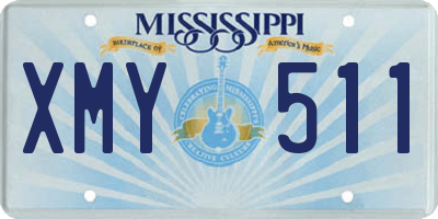 MS license plate XMY511