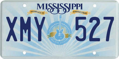 MS license plate XMY527