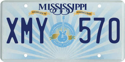 MS license plate XMY570