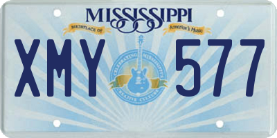 MS license plate XMY577