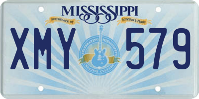MS license plate XMY579