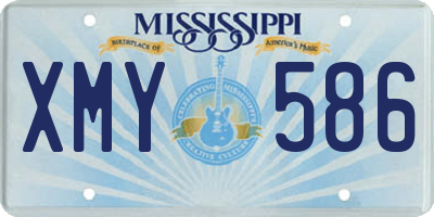 MS license plate XMY586