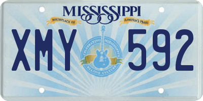 MS license plate XMY592
