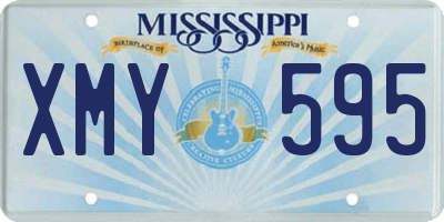 MS license plate XMY595