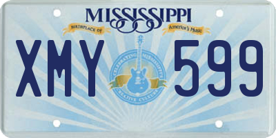 MS license plate XMY599