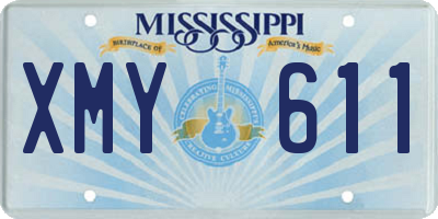 MS license plate XMY611