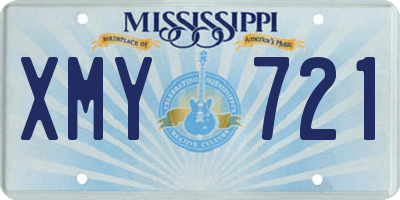 MS license plate XMY721