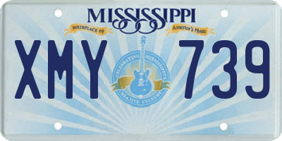 MS license plate XMY739