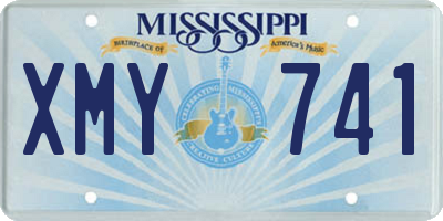MS license plate XMY741