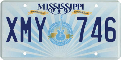 MS license plate XMY746