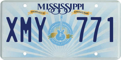 MS license plate XMY771