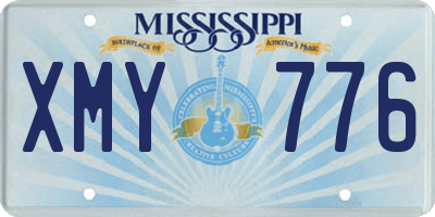 MS license plate XMY776