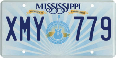 MS license plate XMY779