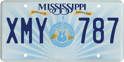 MS license plate XMY787