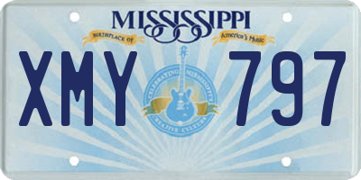 MS license plate XMY797