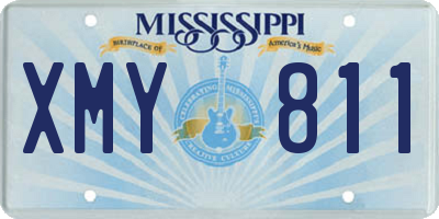 MS license plate XMY811