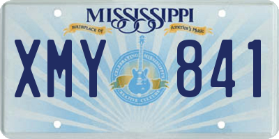 MS license plate XMY841