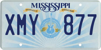 MS license plate XMY877