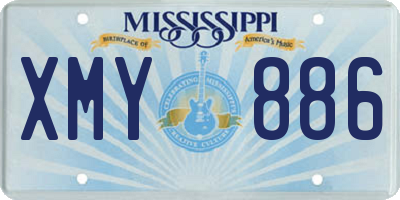 MS license plate XMY886