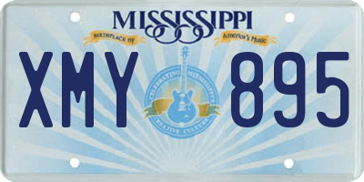 MS license plate XMY895