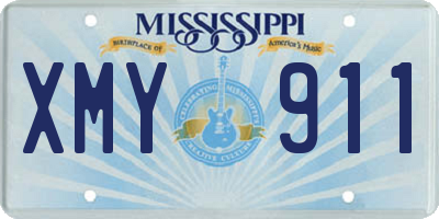 MS license plate XMY911