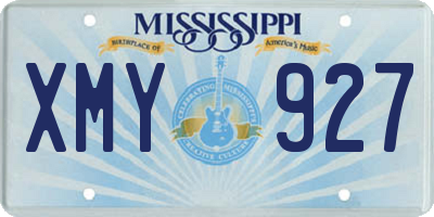 MS license plate XMY927