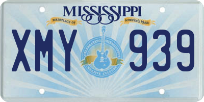 MS license plate XMY939