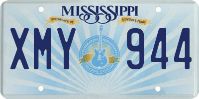 MS license plate XMY944