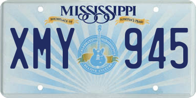 MS license plate XMY945