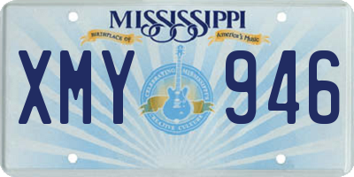MS license plate XMY946
