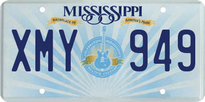 MS license plate XMY949