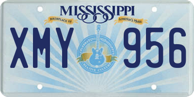 MS license plate XMY956