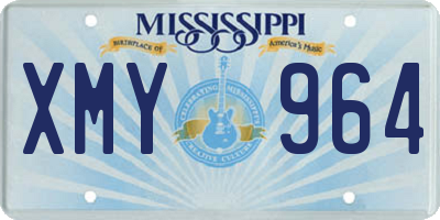 MS license plate XMY964