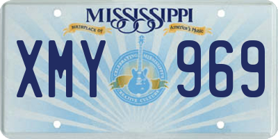 MS license plate XMY969