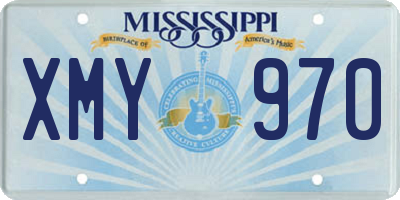 MS license plate XMY970