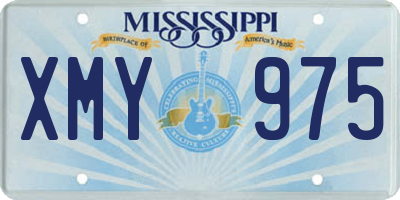 MS license plate XMY975
