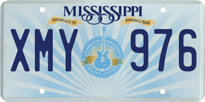 MS license plate XMY976
